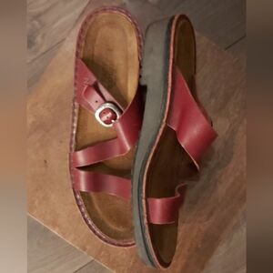 Naot Geneva Red Leather Sandals